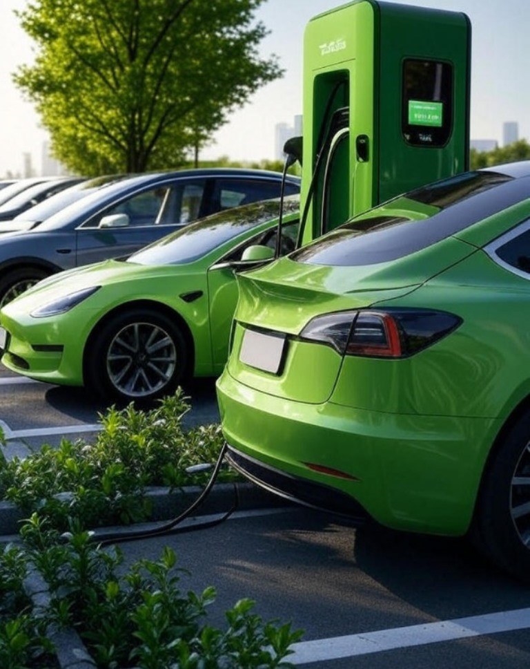 Xe điện chạy bằng “điện xanh”