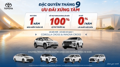 Vượt ‘vùng trũng’ tháng Ngâu, Toyota Việt Nam lập tức tung đại tiệc ưu đãi tháng 9