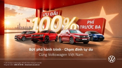 Volkswagen 'chơi lớn' tháng 9: Miễn toàn bộ 100% phí trước bạ