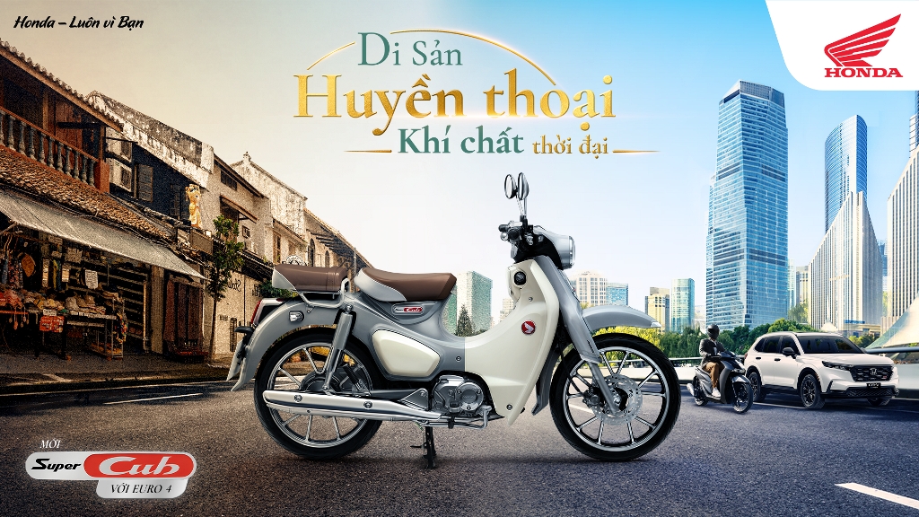 Huyền thoại Honda Super Cub tái xuất: Sắc màu thời thượng, động cơ Euro 4 khẳng định khí chất thời đại