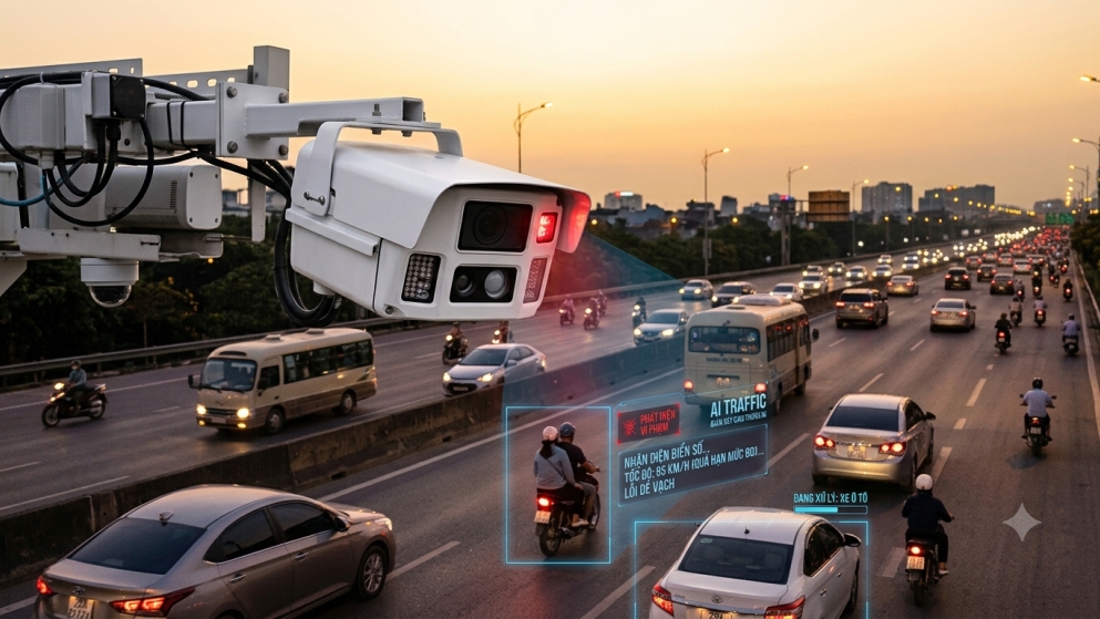 Hà Nội vận hành hệ thống camera AI phạt nguội trên các trục huyết mạch