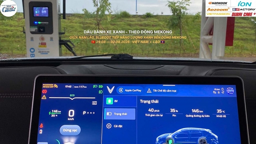 Caravan “Dấu bánh xe xanh”: Xe điện Việt vượt 3.000 km chinh phục Nam Lào
