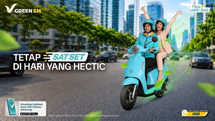 Green SM ra mắt dịch vụ xe máy điện tại thị trường quốc tế ở Indonesia