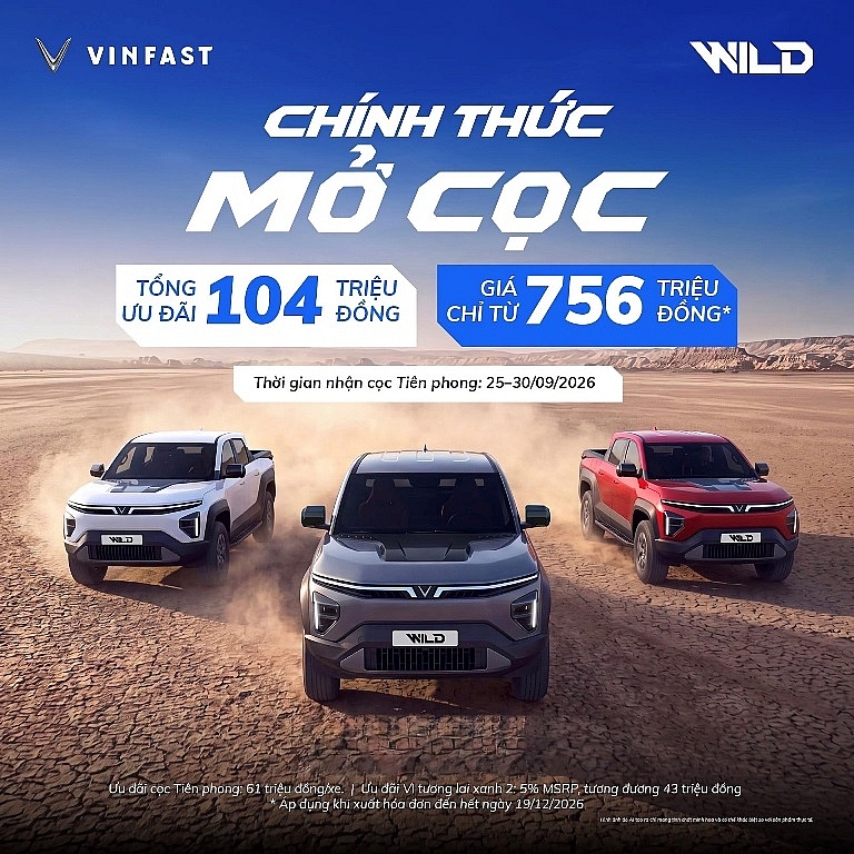 VinFast VF Wild chính thức nhận đặt cọc với ưu đãi 61 triệu đồng