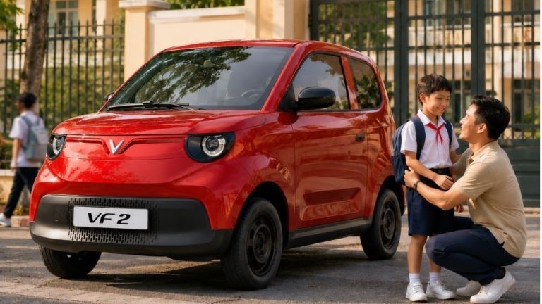 VinFast VF 2: Lời giải xe thứ hai hoàn hảo để vợ chủ động đưa đón con