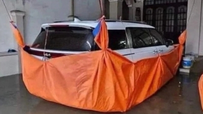 Các kiểu chống ngập ô tô và xe máy mùa bão, người Việt ngày càng cẩn thận