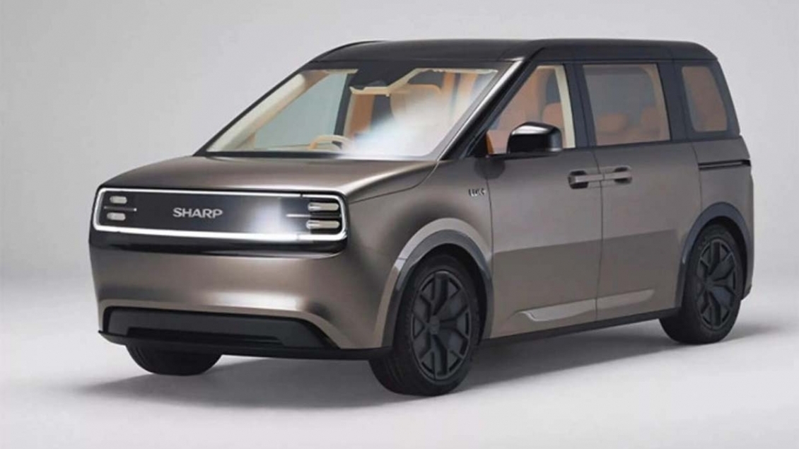 Hãng điện tử Sharp ra mắt xe điện có thể kết nối với tủ lạnh