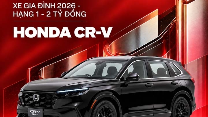 Honda CR-V ẵm giải “Xe gia đình của năm” tại Better Choice Awards 2026