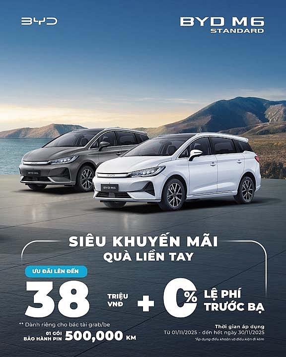 BYD Việt Nam tung ưu đãi “Siêu khuyến mãi – Quà liền tay” hấp dẫn trong tháng 11