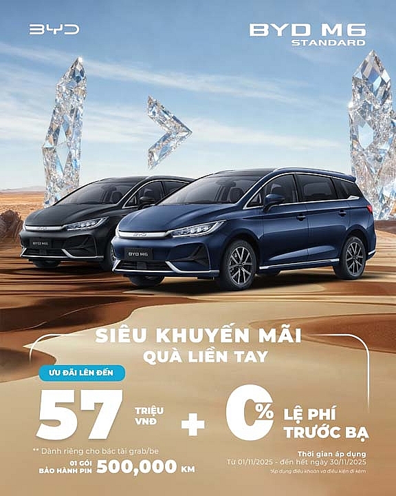 BYD Việt Nam tung ưu đãi “Siêu khuyến mãi – Quà liền tay” hấp dẫn trong tháng 11