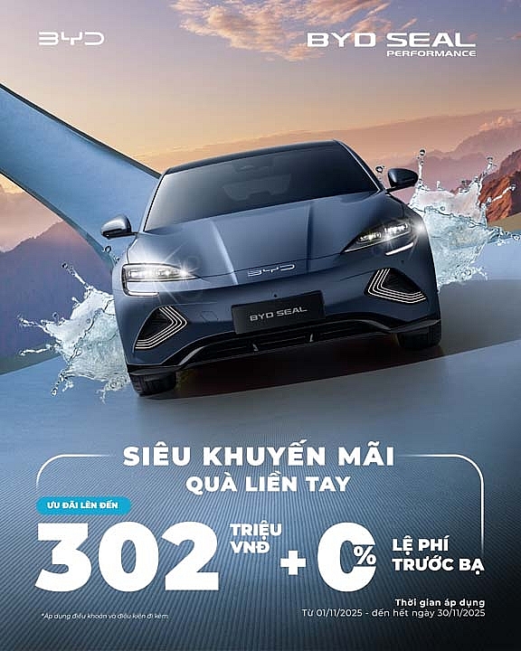 BYD Việt Nam tung ưu đãi hấp dẫn trong tháng 11