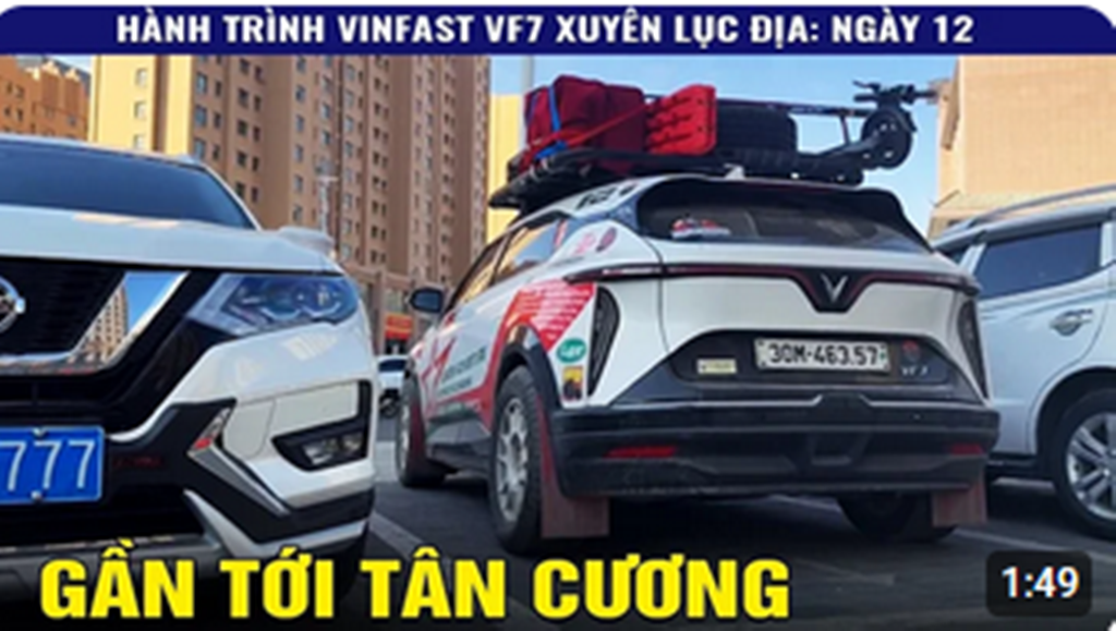 Video: Chia sẻ hành trình lái VinFast VF7 xuyên lục địa ngày 12