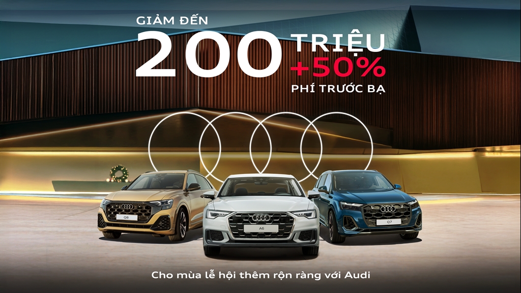 Audi Việt Nam ra mắt gói hỗ trợ tài chính đặc biệt, mở rộng đặc quyền sở hữu trong mùa lễ hội 2025