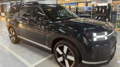 Hyundai Santa Fe All New Hybrid bất ngờ lộ diện trên đường phố