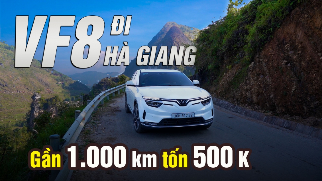Video VinFast VF8 đi 1.000 km chỉ hết 500 nghìn đồng