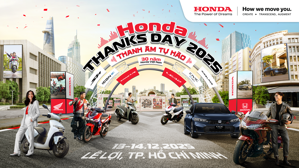 Honda Thanks Day 2025 sắp diễn ra tại TP.HCM