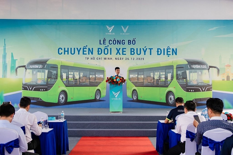 VinBus chính thức vận hành tuyến buýt điện 33 và 150 tại TP.HCM