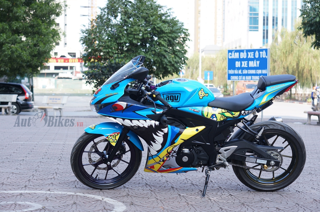 Cận cảnh bản độ Suzuki GSXR150 theo phong cách xe đua Moto3  Xe máy