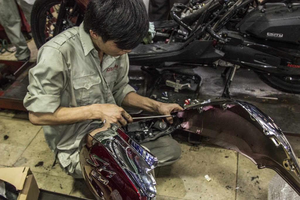 can canh qua trinh do honda sh 150i len sh 300i